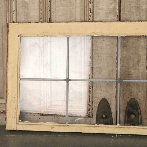 #53324 40x19 Salvaged 8 Lite Leaded Glass Window image 6