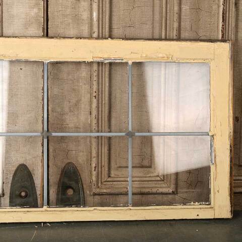 #53324 40x19 Salvaged 8 Lite Leaded Glass Window image 7