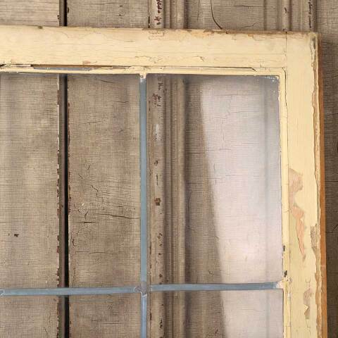 #53325 28x27 Salvaged 6 Lite Leaded Glass Window image 8