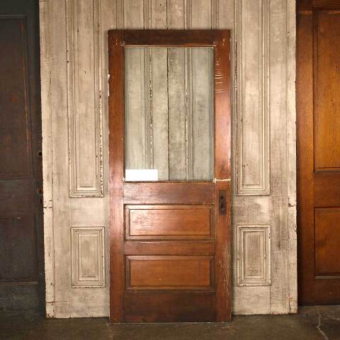 #53326 34x81 Antique Pine Half Lite Entry Door image 5