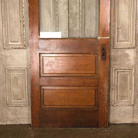 #53326 34x81 Antique Pine Half Lite Entry Door image 7