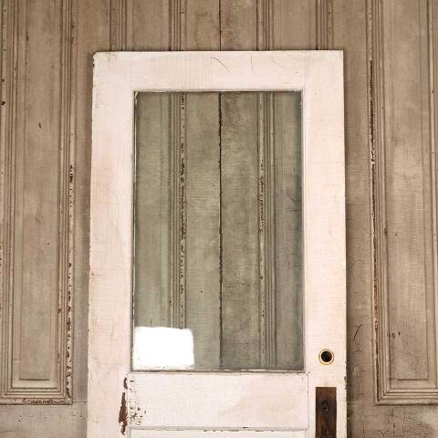 #53327 32x80 Antique Wood Half Lite Entry Door image 2