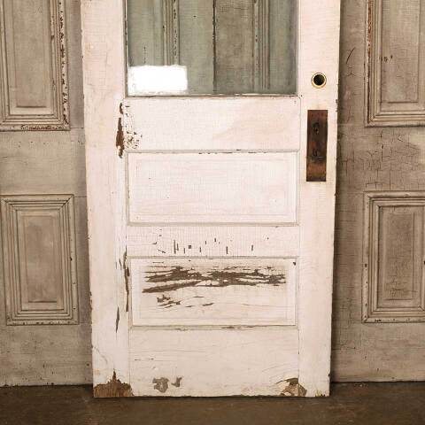 #53327 32x80 Antique Wood Half Lite Entry Door image 3