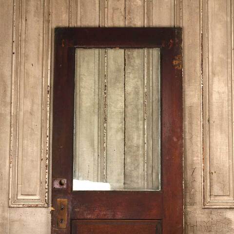 #53327 32x80 Antique Wood Half Lite Entry Door image 5