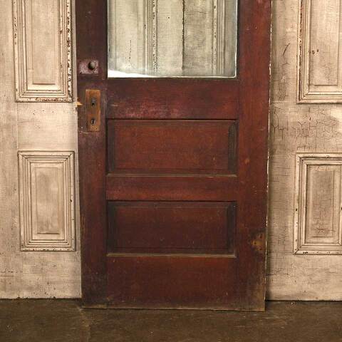 #53327 32x80 Antique Wood Half Lite Entry Door image 6