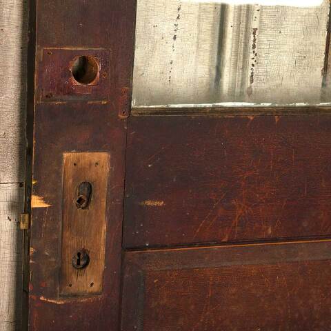 #53327 32x80 Antique Wood Half Lite Entry Door image 7