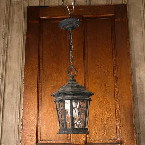 #53336 Vintage 1 Bulb Exterior Pendant Light Fixture image 7