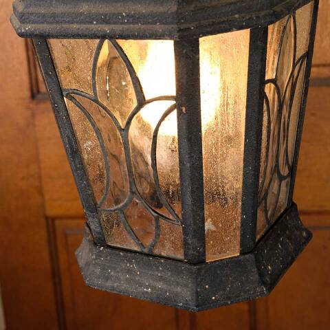 #53336 Vintage 1 Bulb Exterior Pendant Light Fixture image 3