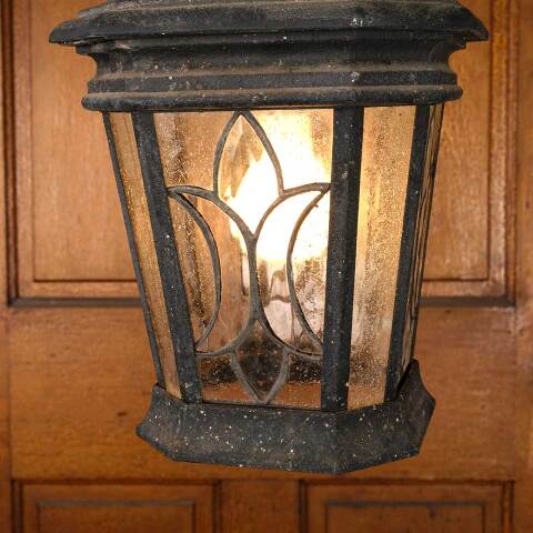 #53336 Vintage 1 Bulb Exterior Pendant Light Fixture image 4