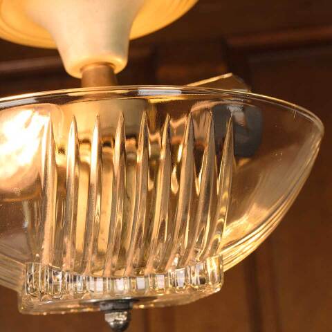 #53337 Vintage 2 Bulb Flush Mount Light Fixture image 6