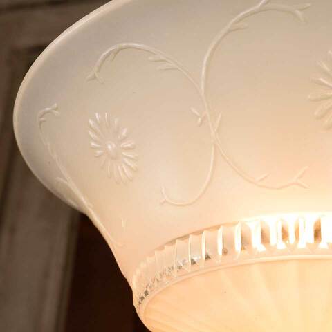 #53338 Vintage Single Bulb Flush Mount Light Fixture image 5