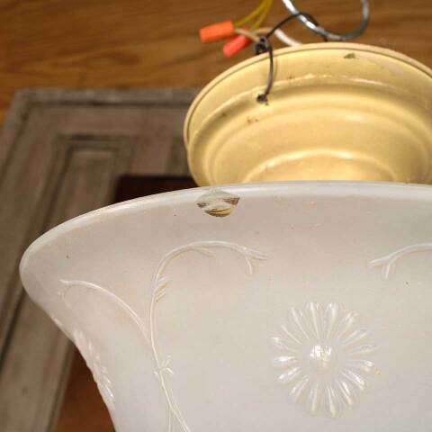 #53338 Vintage Single Bulb Flush Mount Light Fixture image 7