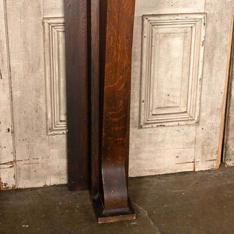 #53342 59x69 Salvaged Antique Oak Fireplace Mantel image 3