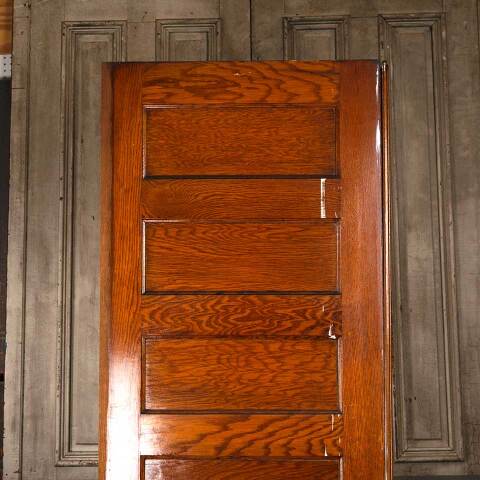 #53343 31x84 Salvaged Antique 6 Panel Pocket Door image 2