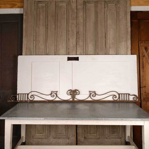 #53348 Antique Wrought Iron Ornamental Pediment image 2