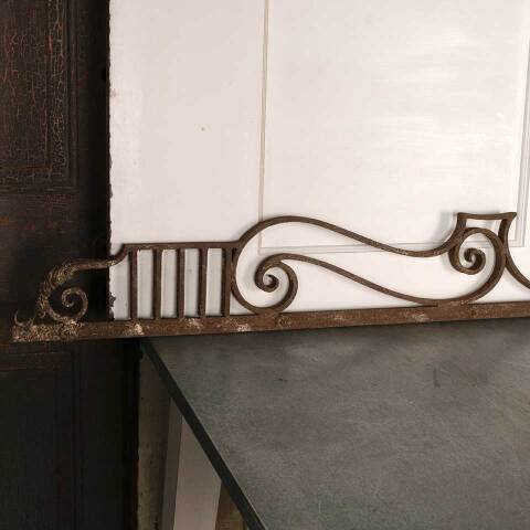 #53348 Antique Wrought Iron Ornamental Pediment image 3