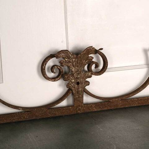 #53348 Antique Wrought Iron Ornamental Pediment image 4