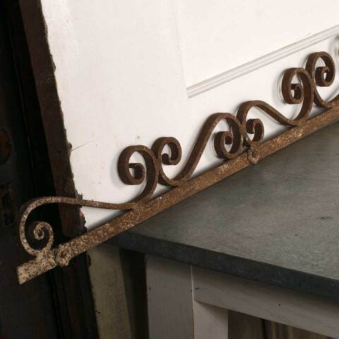 #53349 Antique Wrought Iron Ornamental Pediment image 3