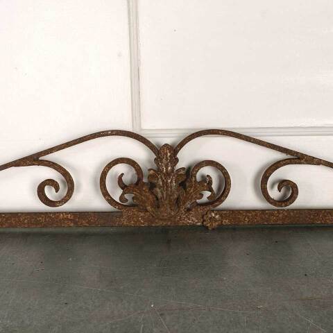 #53349 Antique Wrought Iron Ornamental Pediment image 4