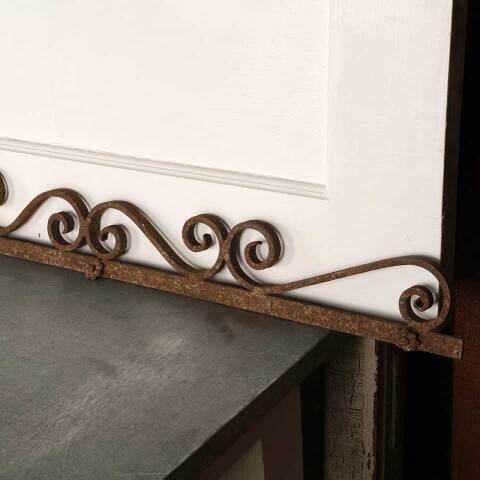 #53349 Antique Wrought Iron Ornamental Pediment image 5