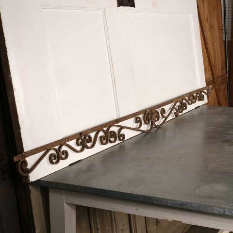 #53349 Antique Wrought Iron Ornamental Pediment image 6