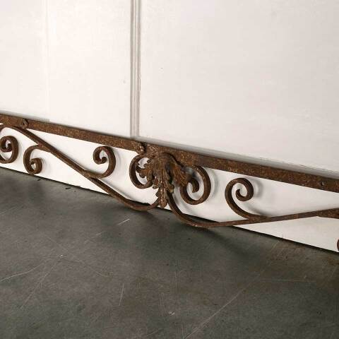 #53349 Antique Wrought Iron Ornamental Pediment image 7