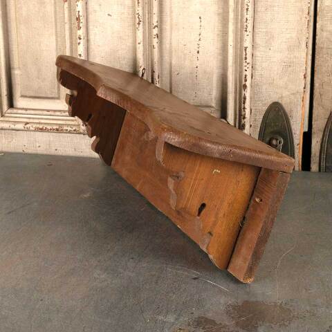 #53356 Antique Pine Wood Wall Shelf image 5