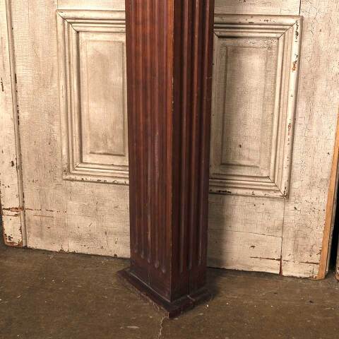 #53360 Antique Interior Fluted Wood Column Pilaster image 5