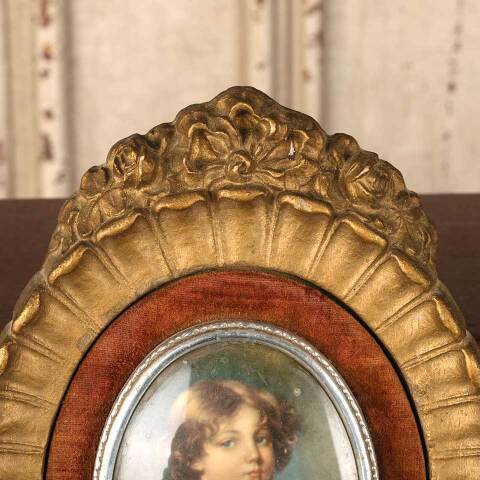 #53386 Antique Miniature Portrait Cameo Creation image 2