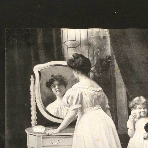 #53390 Antique Framed Finishing Touches Print image 2