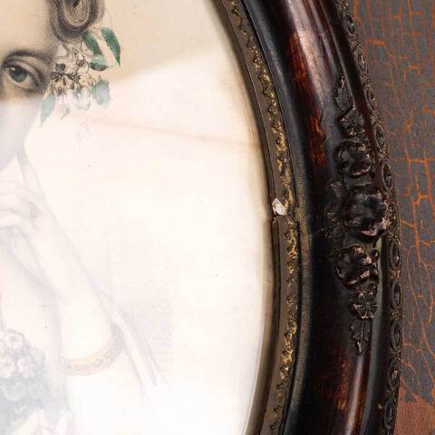 #53399 Antique Currier & Ives Framed SPRING Print image 7