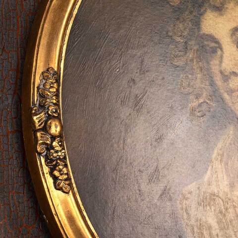 #53401 Antique The Parsons Daughter Framed Print image 3