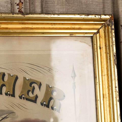 #53410 Antique Masonic Lord's Prayer Color Print image 3