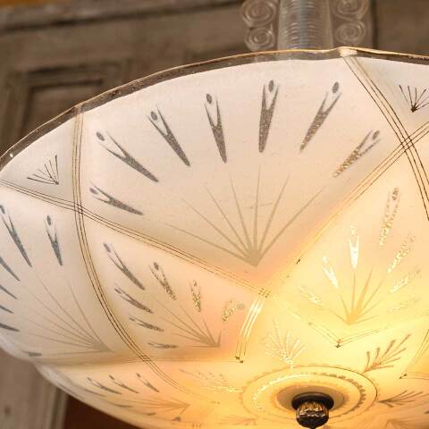 #53412 Antique 2 Bulb Chandelier Light Fixture image 4