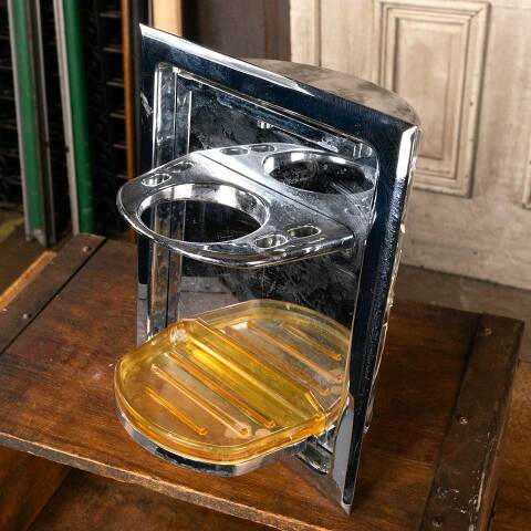 #53413 Vintage Chrome Concealed Toothbrush Holder image 3