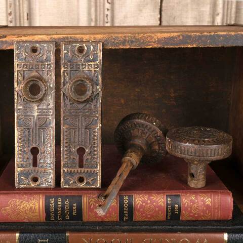 #53419 Antique Ornate Victorian Door Hardware Set image 7