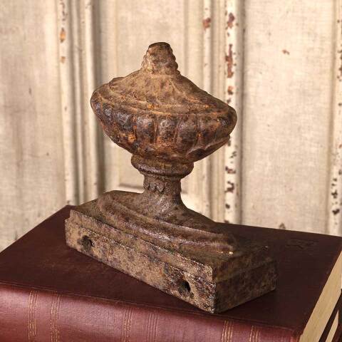 #53422 Antique Cast Iron Decorative Finial Ornament image 2