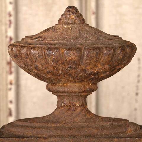 #53422 Antique Cast Iron Decorative Finial Ornament image 5