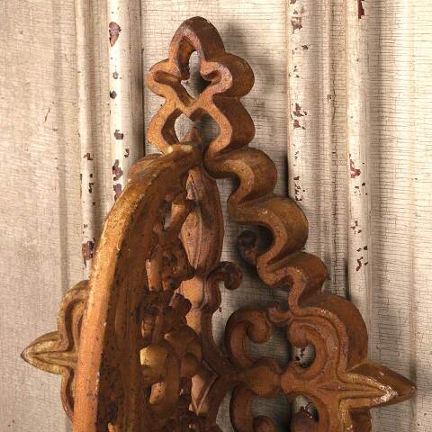 #53425 Large Cast Iron Candle Holder Wall Sconce image 7