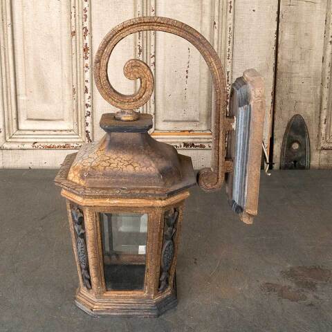 #53432 8x17 Salvaged Exterior Metal Wall Sconce image 2