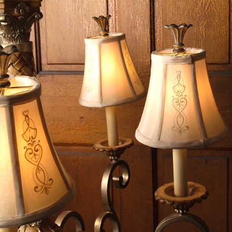 #53435 Salvaged 5 Bulb Chandelier Light Fixture image 8