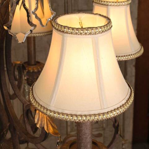 #53436 Salvaged 6 Bulb Chandelier Light Fixture image 8