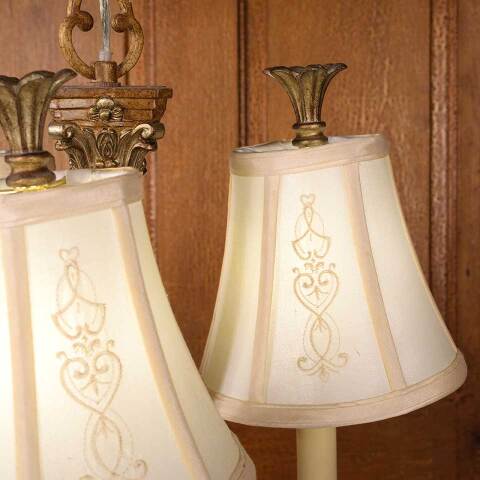 #53437 Salvaged 3 Bulb Chandelier Light Fixture image 4