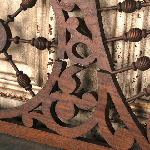 #53442 Antique Interior Oak Stick & Ball Panels image 5