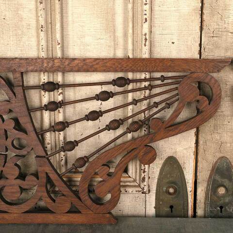 #53442 Antique Interior Oak Stick & Ball Panels image 6