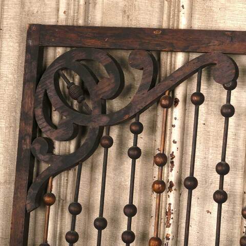 #53443 Antique Interior Oak Stick & Ball Panels image 2