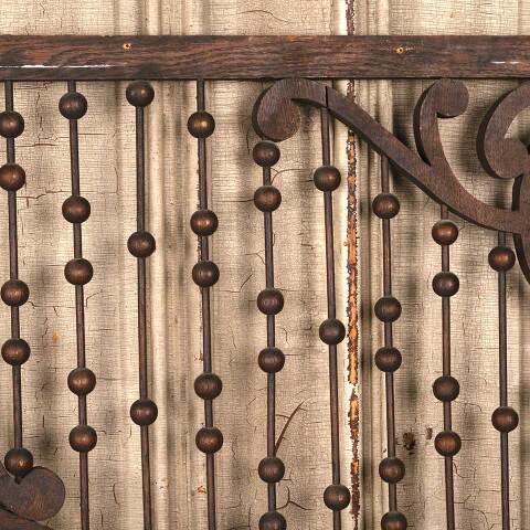 #53443 Antique Interior Oak Stick & Ball Panels image 4