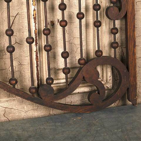 #53443 Antique Interior Oak Stick & Ball Panels image 5