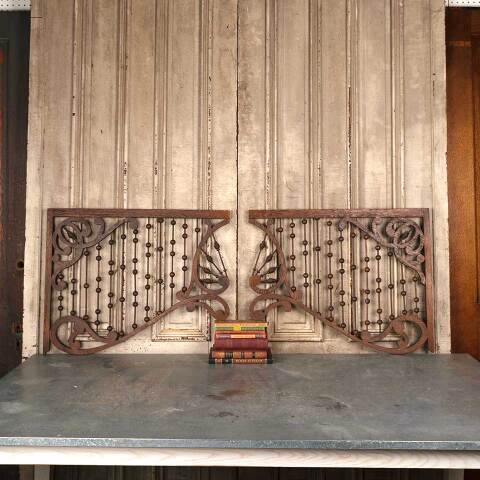 #53443 Antique Interior Oak Stick & Ball Panels image 6