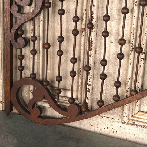 #53443 Antique Interior Oak Stick & Ball Panels image 8